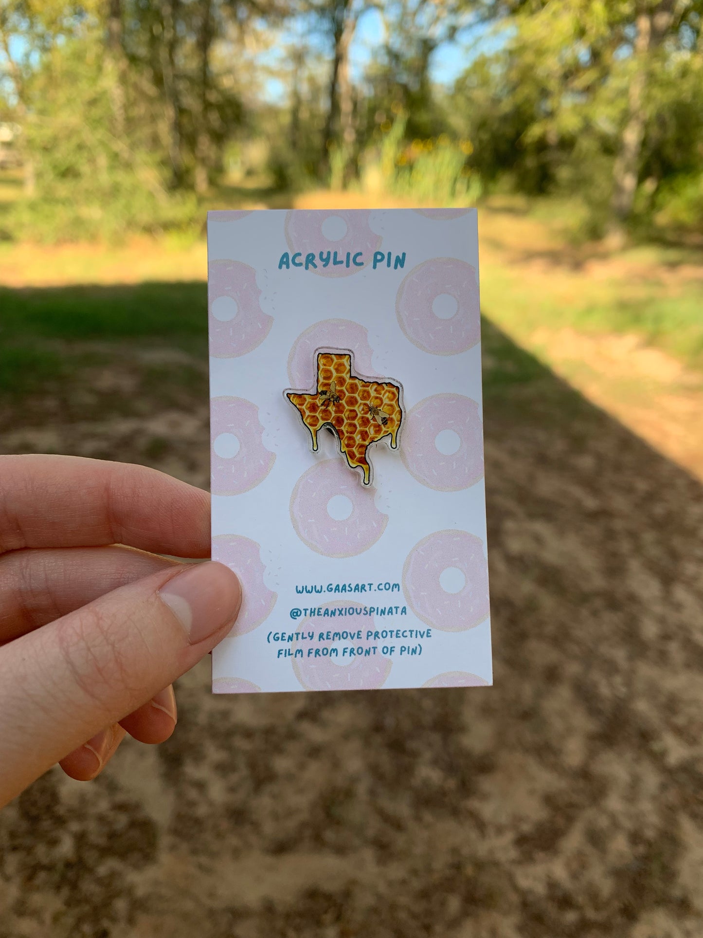 Texas Honey Acrylic Pin