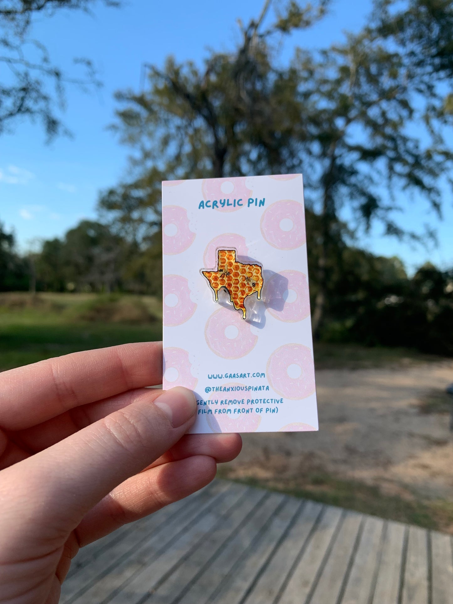 Texas Honey Acrylic Pin