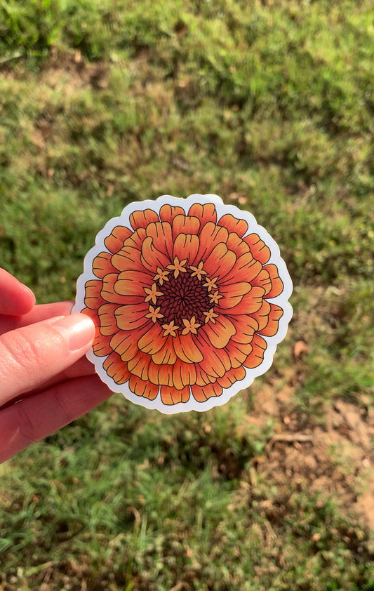 Zinnia Sticker