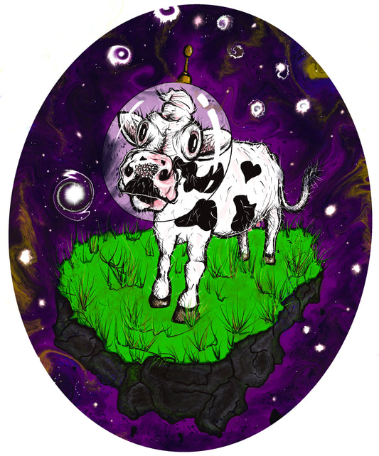 Milky Way/Space Cow Sticker